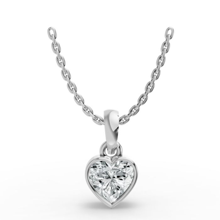 Bezel Set Solitaire Pendant
