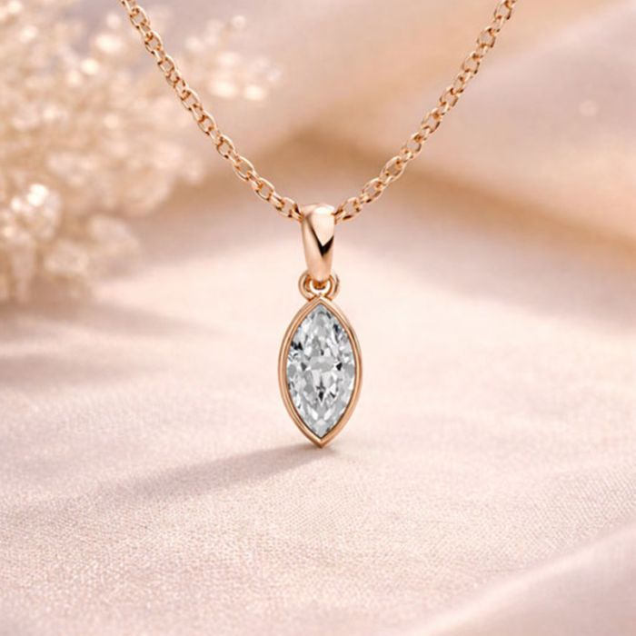 Bezel Set Solitaire Pendant