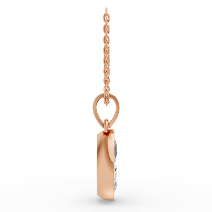 Bezel Set Solitaire Pendant