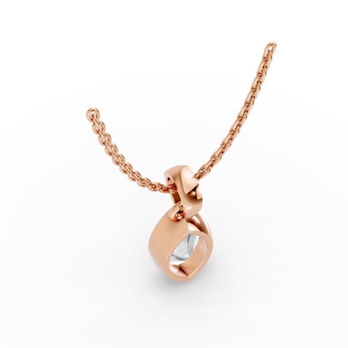 Bezel Set Solitaire Pendant