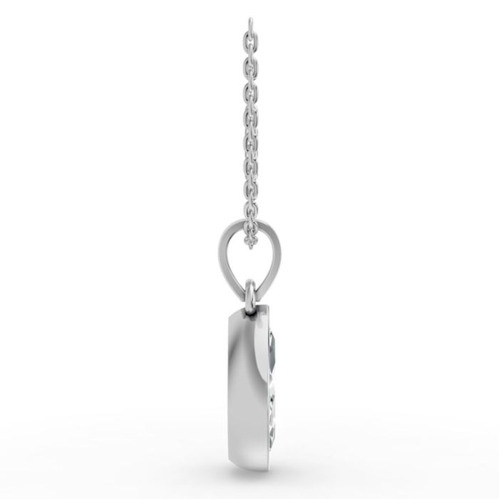 Bezel Set Solitaire Pendant