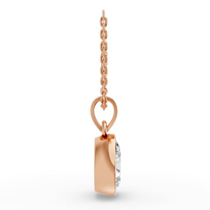 Bezel Set Solitaire Pendant
