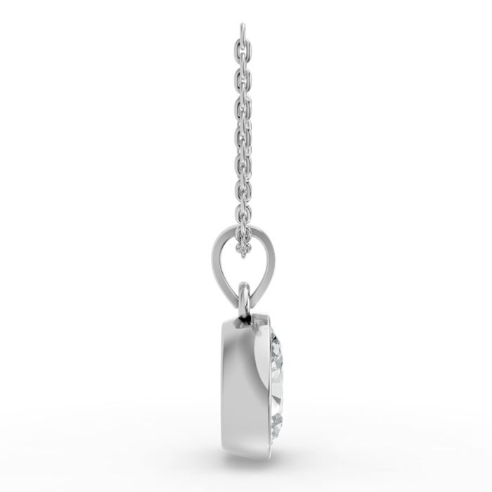 Bezel Set Solitaire Pendant