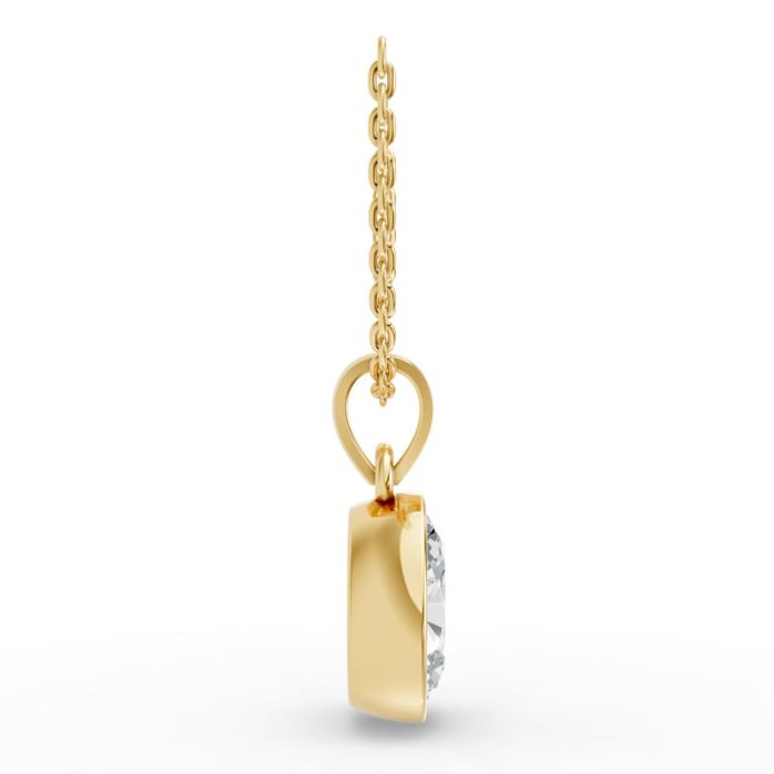 Bezel Set Solitaire Pendant