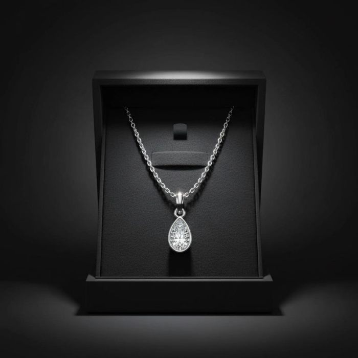 Bezel Set Solitaire Pendant