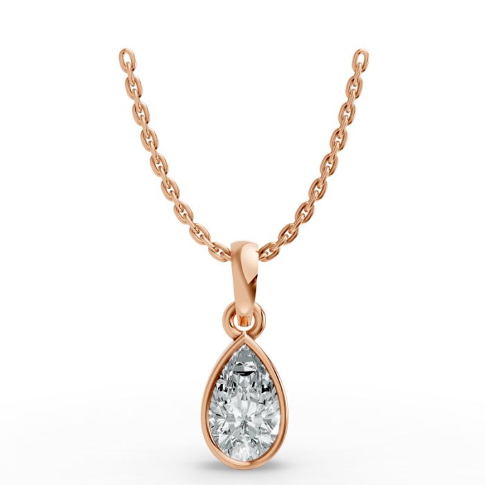 Bezel Set Solitaire Pendant