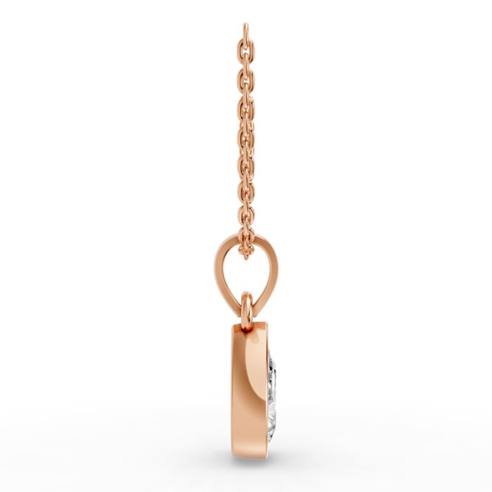 Bezel Set Solitaire Pendant