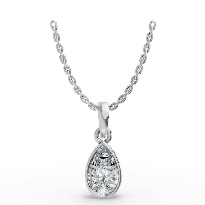 Bezel Set Solitaire Pendant
