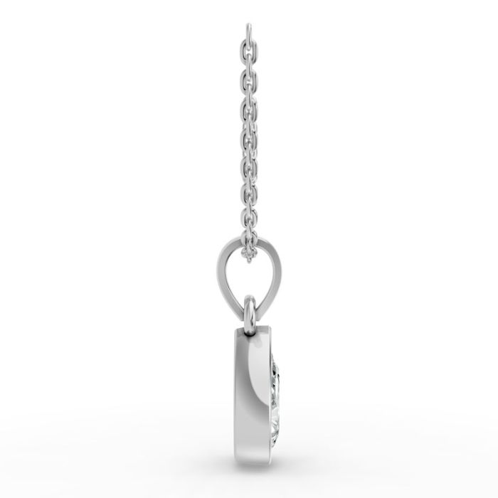 Bezel Set Solitaire Pendant
