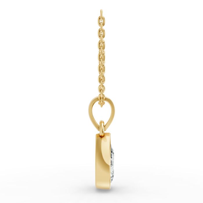 Bezel Set Solitaire Pendant