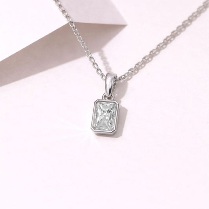 Bezel Set Solitaire Pendant