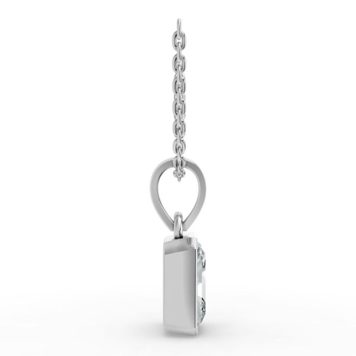 Bezel Set Solitaire Pendant