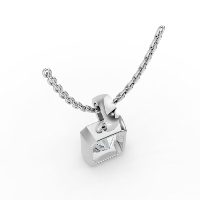 Bezel Set Solitaire Pendant