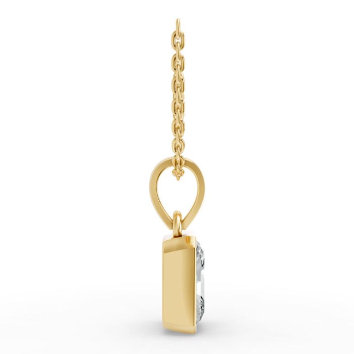Bezel Set Solitaire Pendant
