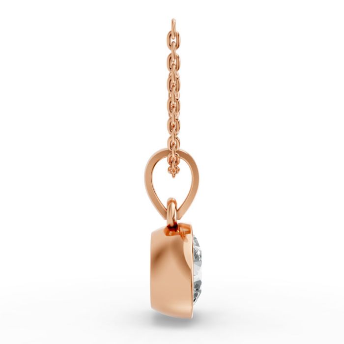 Bezel Set Solitaire Pendant