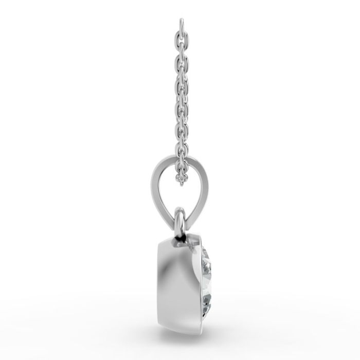 Bezel Set Solitaire Pendant