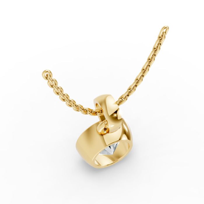 Bezel Set Solitaire Pendant