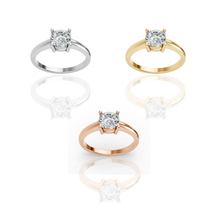 4 Prong Solitaire Ring