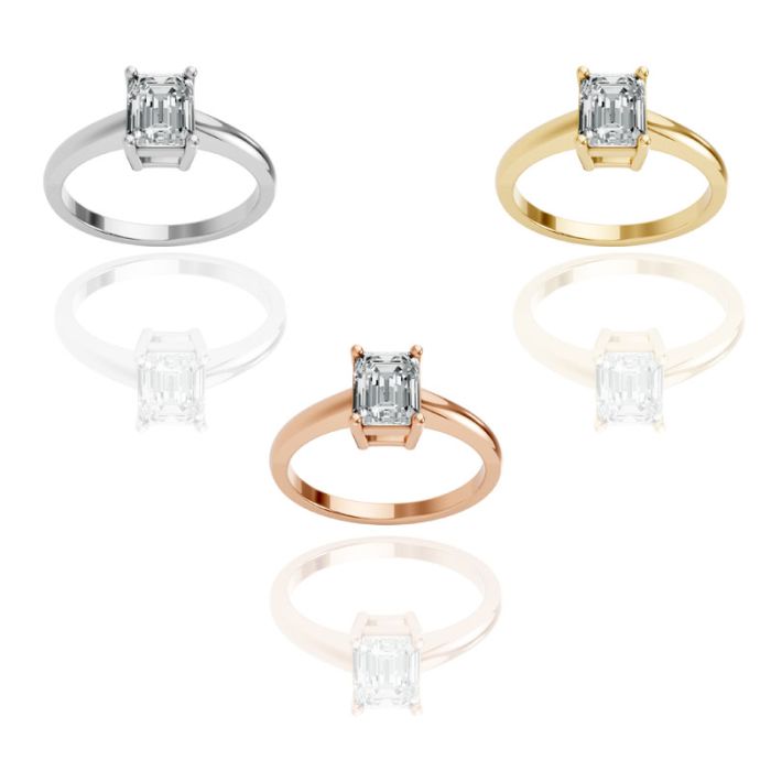 4 Prong Solitaire Ring