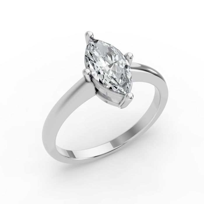 4 Prong Solitaire Ring