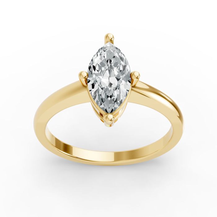 4 Prong Solitaire Ring