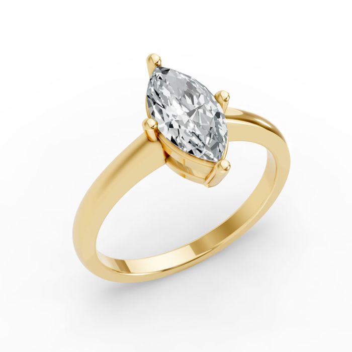 4 Prong Solitaire Ring