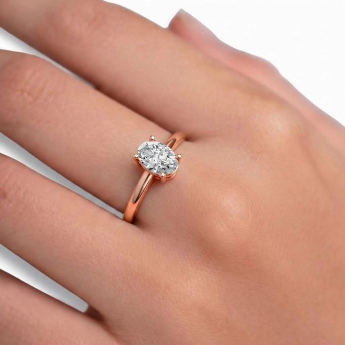 4 Prong Solitaire Ring