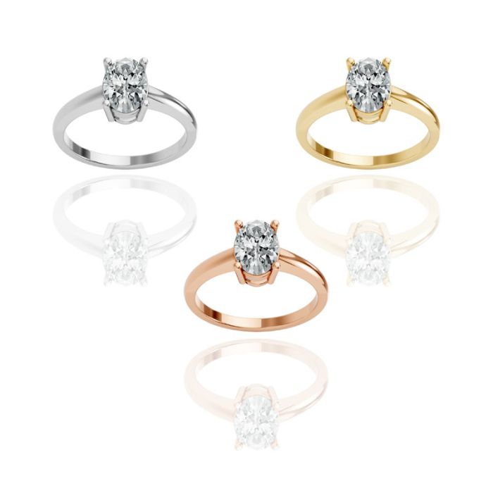 4 Prong Solitaire Ring