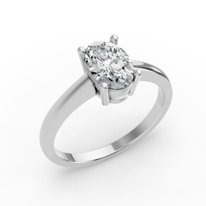 4 Prong Solitaire Ring