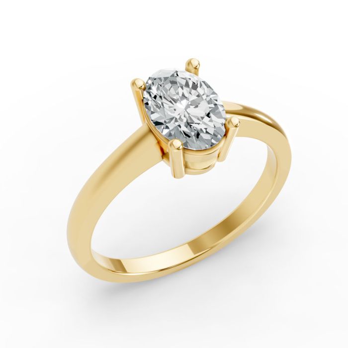 4 Prong Solitaire Ring