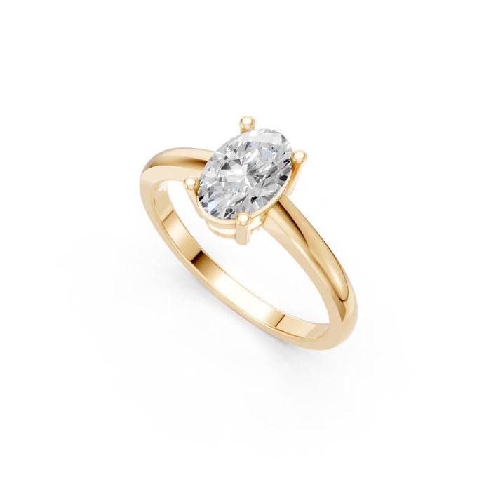 4 Prong Solitaire Ring