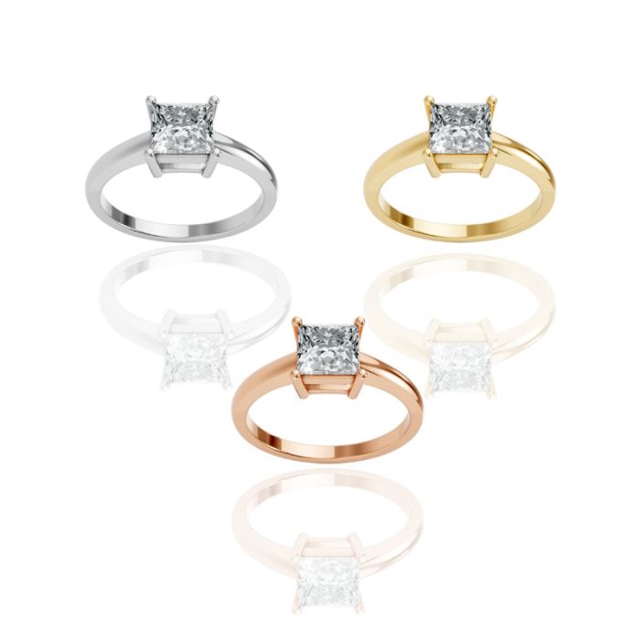 4 Prong Solitaire Ring