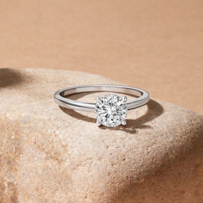 4 Prong Solitaire Ring