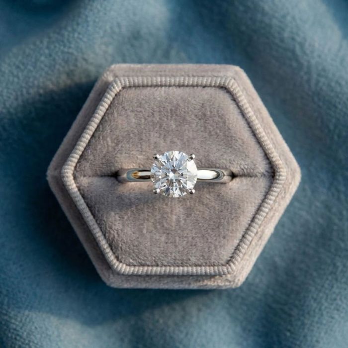 4 Prong Solitaire Ring