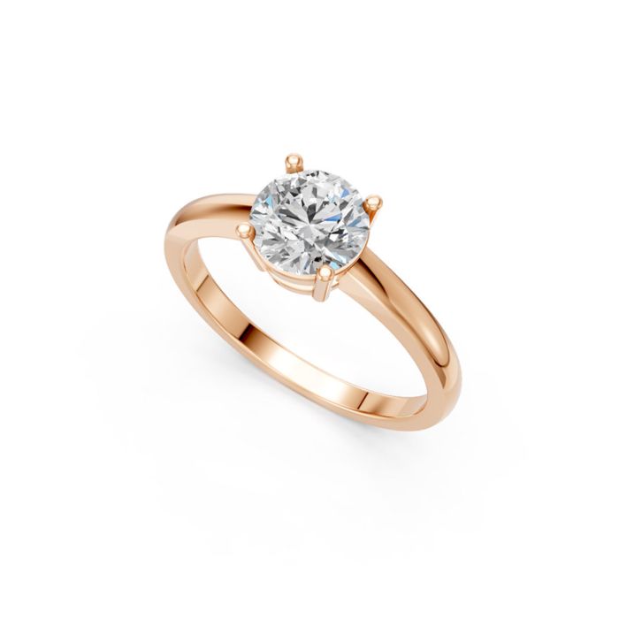 4 Prong Solitaire Ring