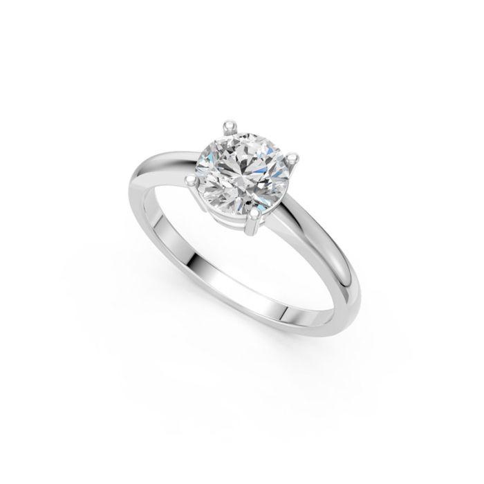 4 Prong Solitaire Ring