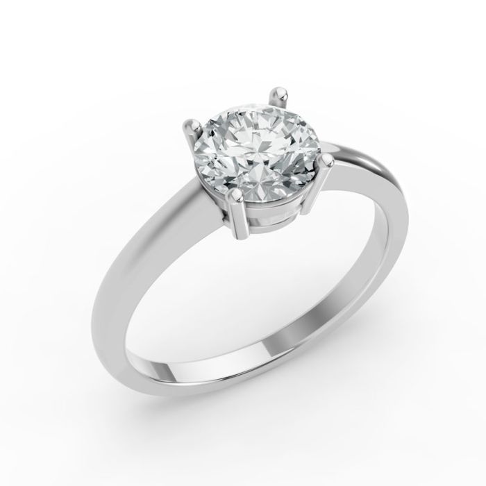4 Prong Solitaire Ring