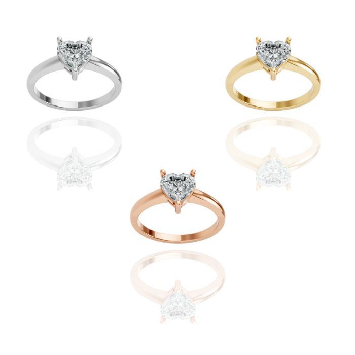 3 Prong Solitaire Ring
