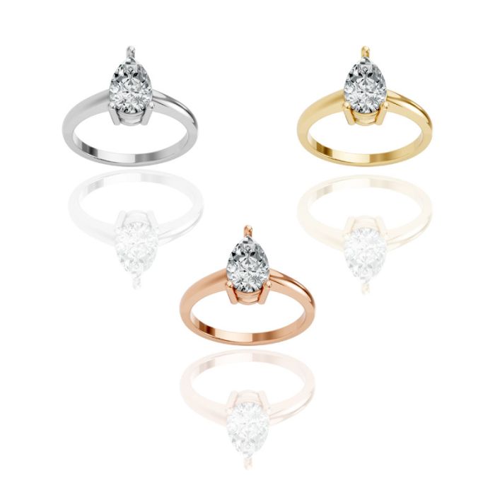 3 Prong Solitaire Ring