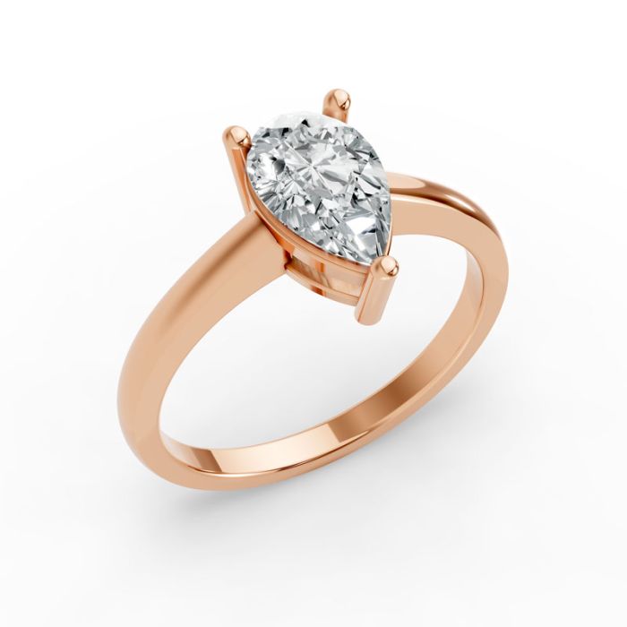 3 Prong Solitaire Ring