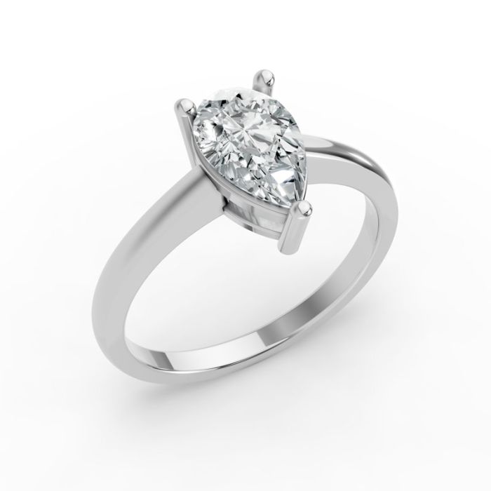 3 Prong Solitaire Ring