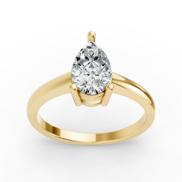 3 Prong Solitaire Ring