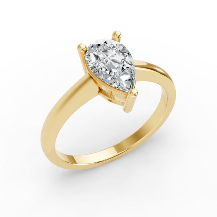 3 Prong Solitaire Ring