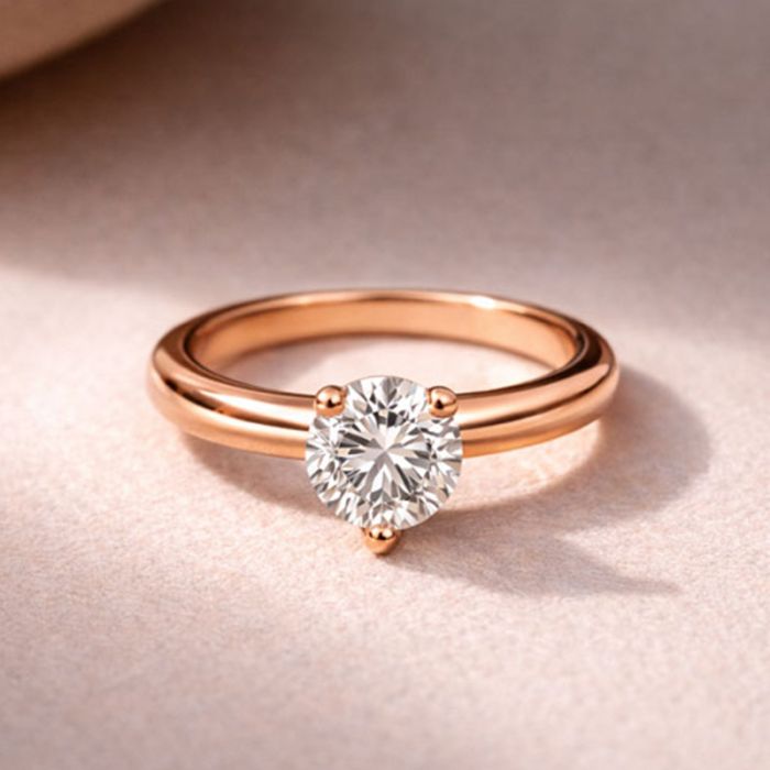 3 Prong Solitaire Ring