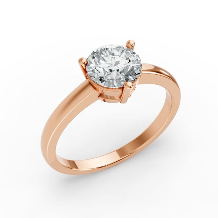 3 Prong Solitaire Ring