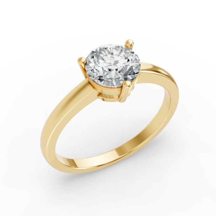 3 Prong Solitaire Ring