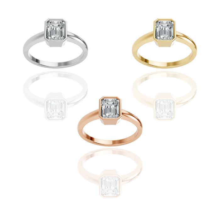 Bezel Set Solitaire Ring