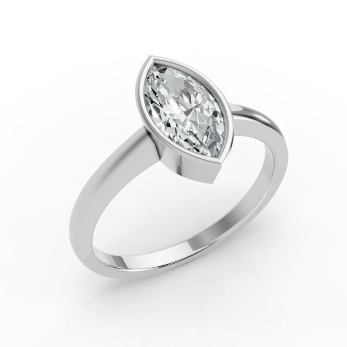 Bezel Set Solitaire Ring