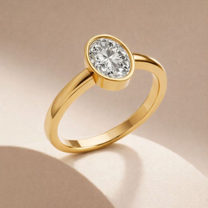 Bezel Set Solitaire Ring