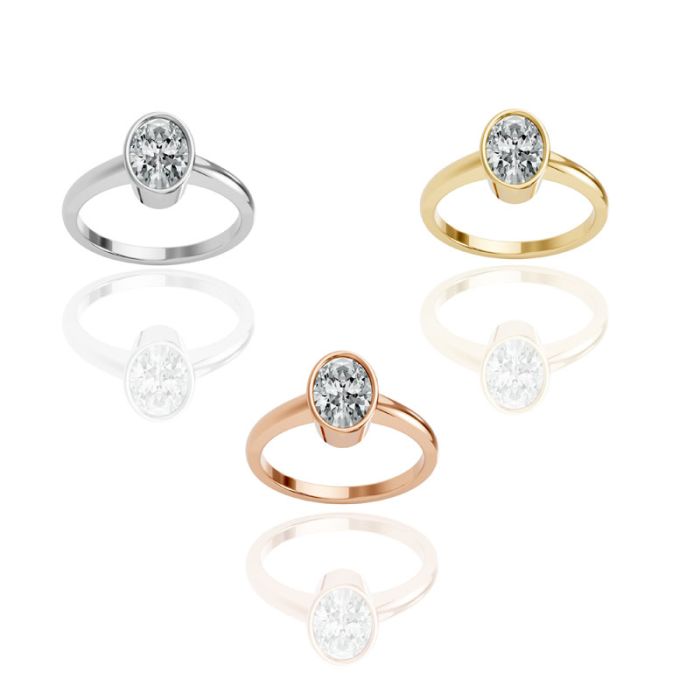 Bezel Set Solitaire Ring